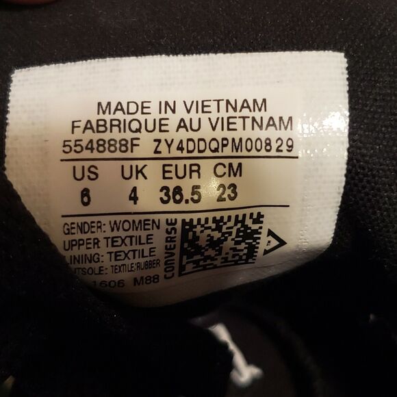 CONVERSE All Star Chuck Taylor Womens Zebra Print High Top Sneakers 6 M - Picture 10 of 10